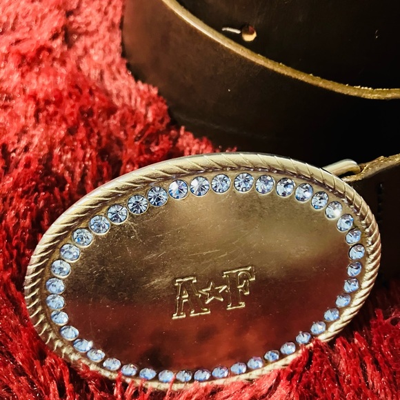 Vintage Abercrombie Fitch Brown Leather Belt Size S - Picture 4 of 6